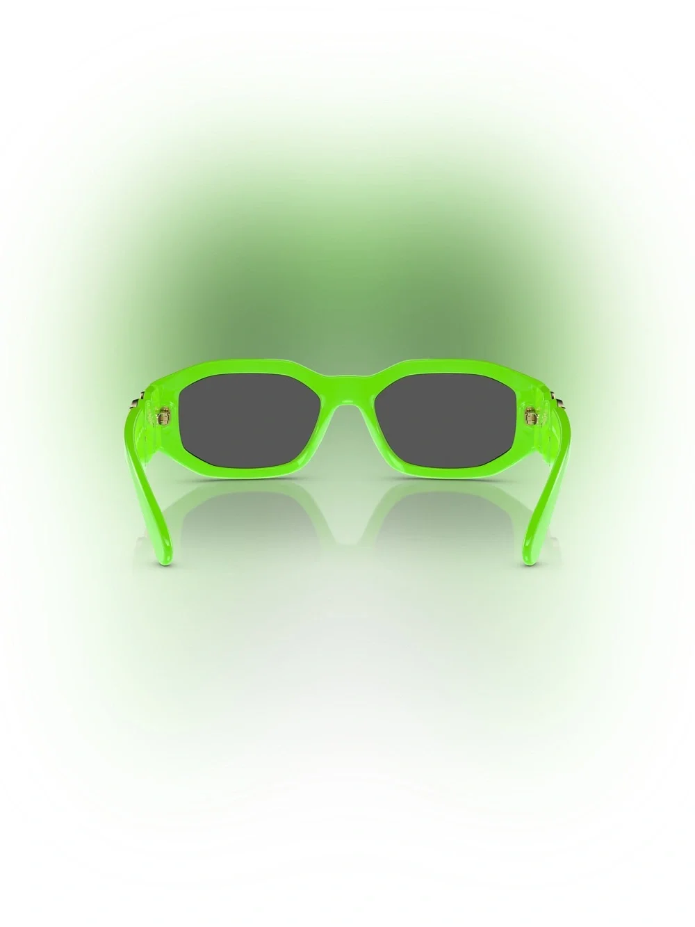 NWT Versace Green Fluo Medusa Biggie Sunglasses Full Inclusion